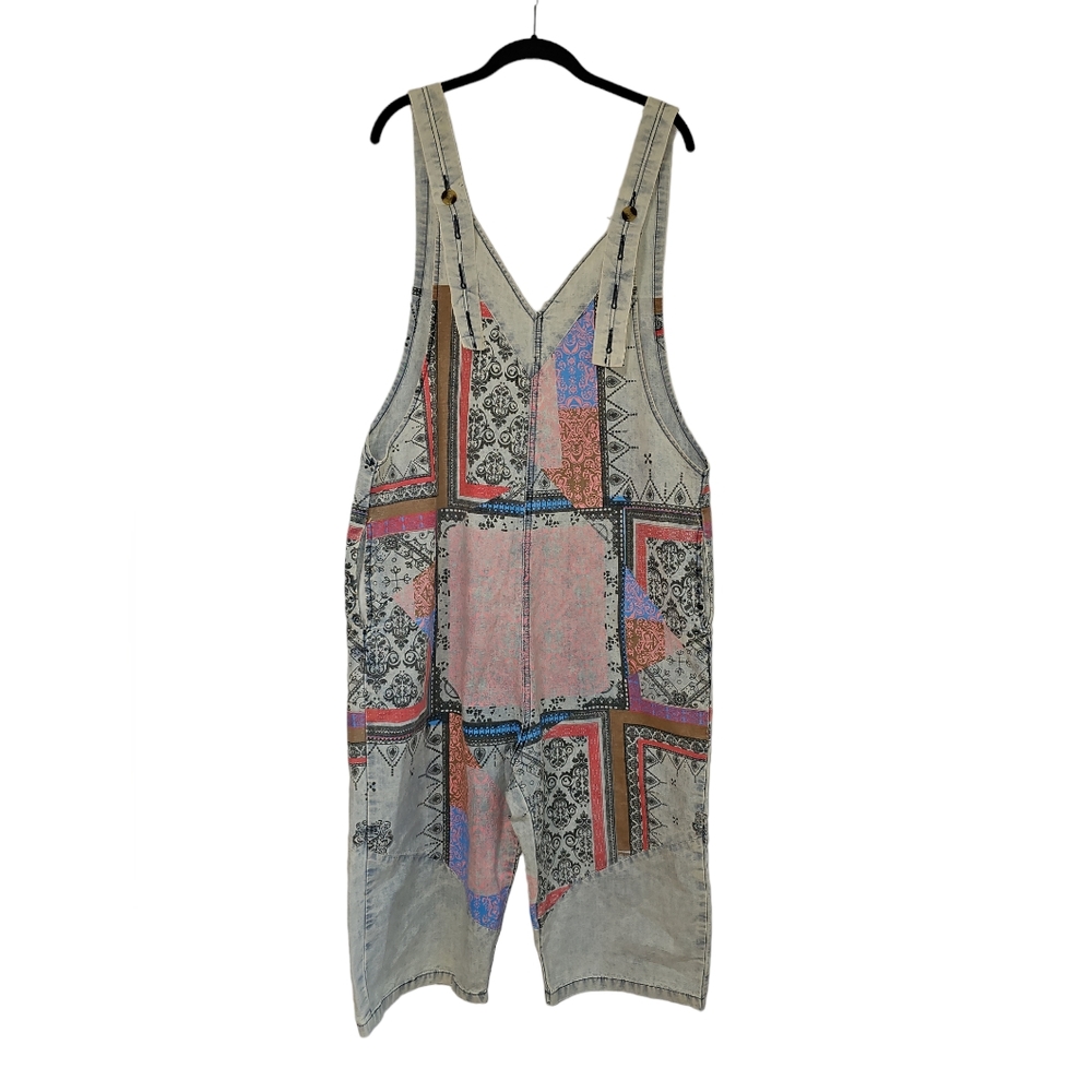 Overalls Oversized capri one-size-fits-all all - Picture 4 of 7